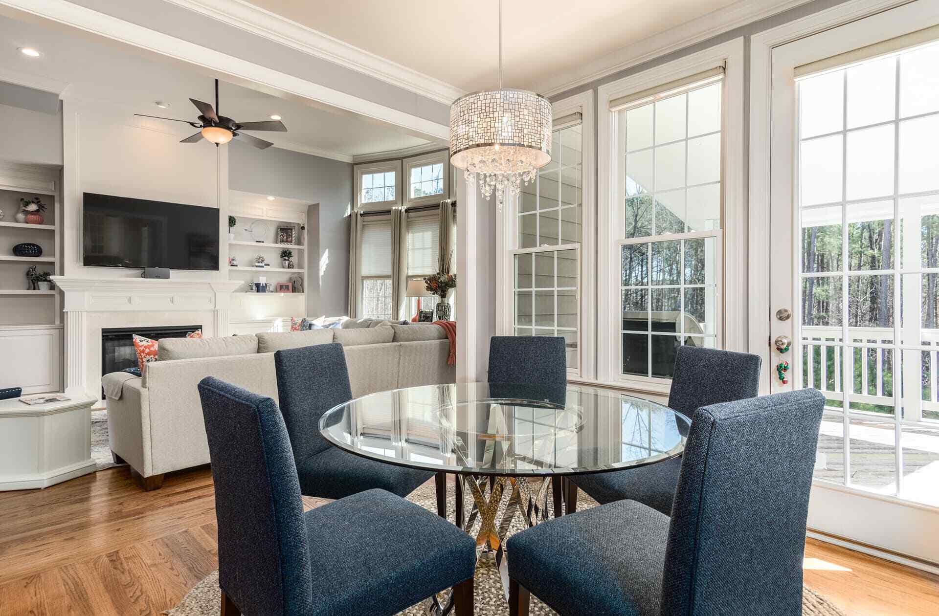 table with chairs in an elegant interior